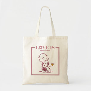Bolsa Tote Charlie Brown & Snoopy - O amor é um melhor amigo
