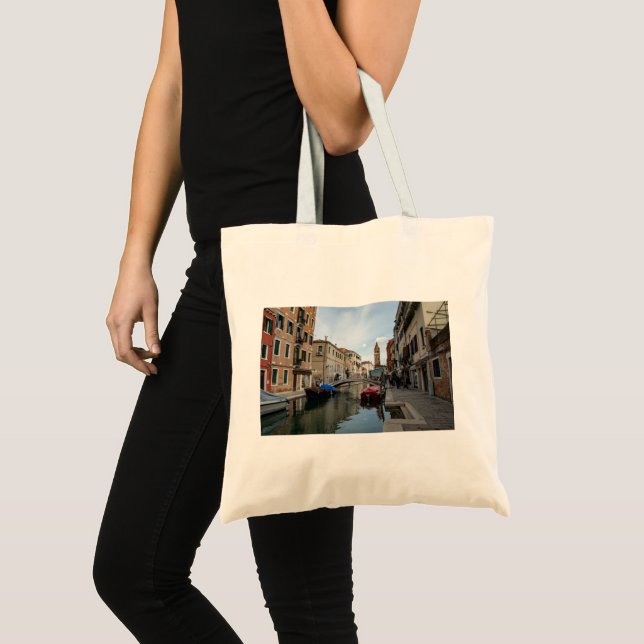 Bolsa Tote Charming Cannaregio Canal Venice Italy (Frente (produto))