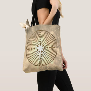 Bolsa Tote Chartres Labyrinth - Símbolo Espiritual Antiquado 
