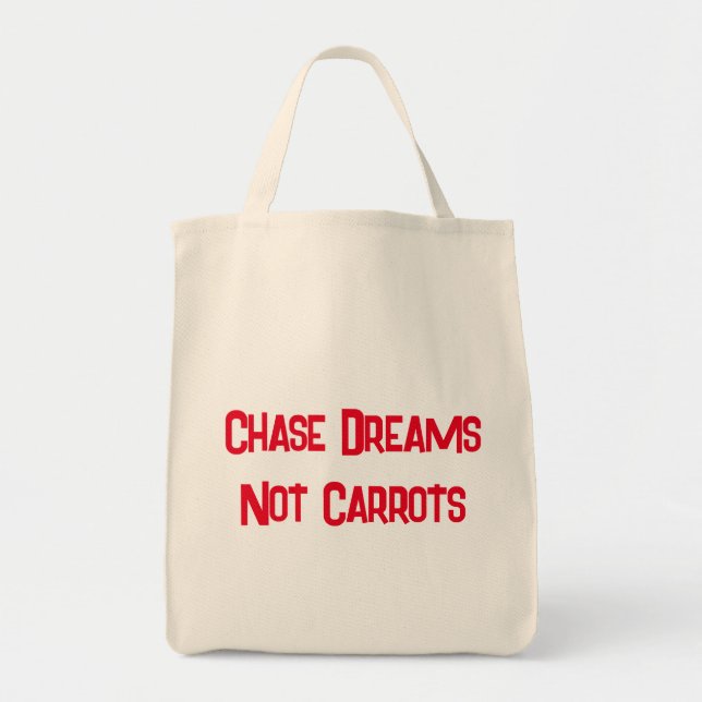 Bolsa Tote Chase Dreams, Não Carrozes Para Amantes Coelhinhos (Frente)