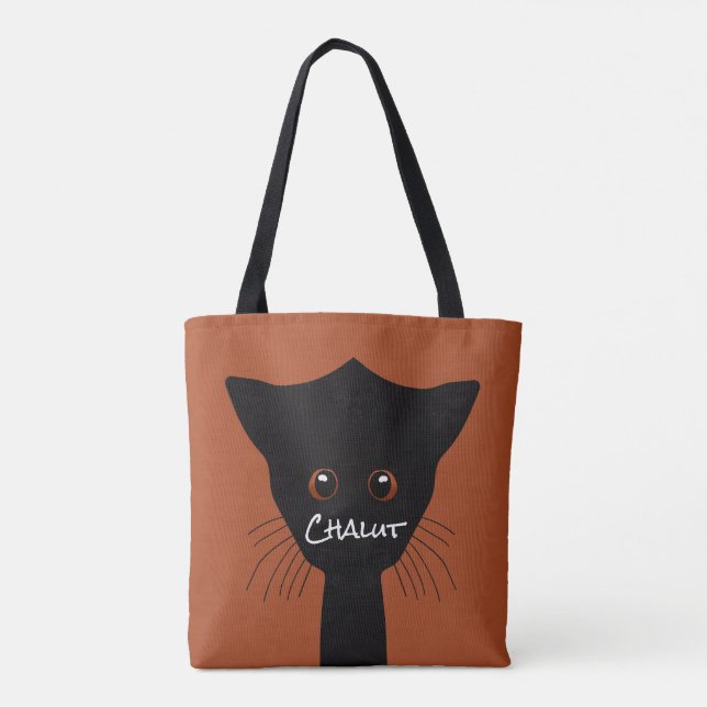 Bolsa Tote chat noir (Verso)