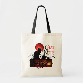 Bolsa Tote Chat Noir et Thé Noir, Black Cat Tea