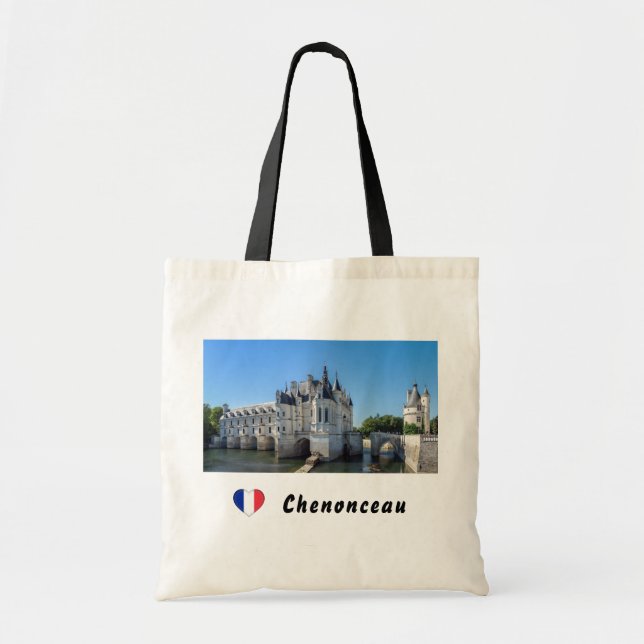 Bolsa Tote Chateau de Chenonceau no Vale do Loire - França (Frente)
