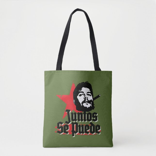 Bolsa Tote Che Guevara Citação Revolucionária Juntos Se Puede (Frente)