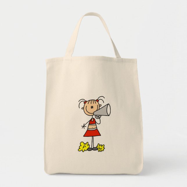 Bolsa Tote Cheerleader com megafone (Frente)