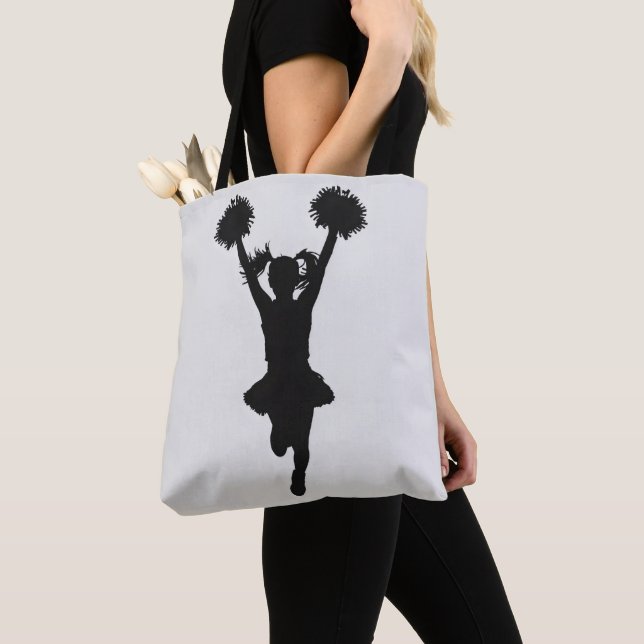 Bolsa Tote Cheerleader Silhouette Girl (Close Up)