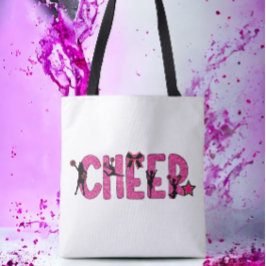 Bolsa Tote Cheerman Cheerlíder Rosa Rosa
