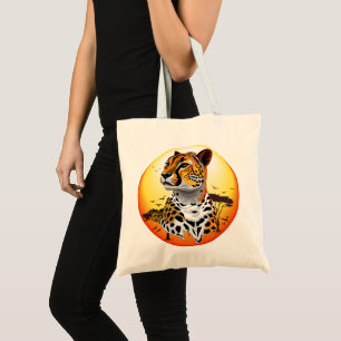 Bolsa Tote Cheetah African Feline Wild Animal