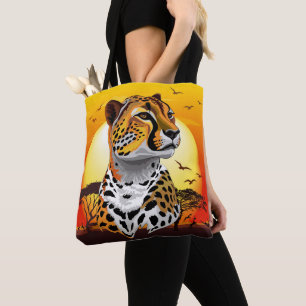 Bolsa Tote Cheetah African Feline Wild Animal