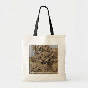 Bolsa Tote Cheetah Cubs Brincando