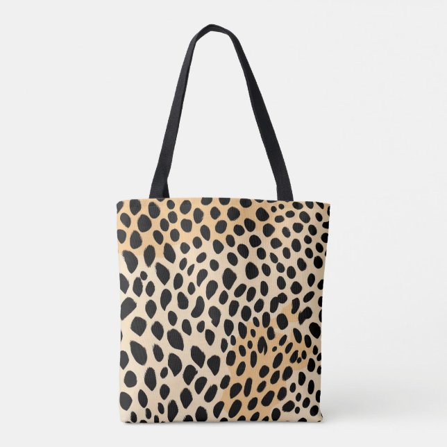 Bolsa Tote Cheetah Impressão Pattern (Verso)
