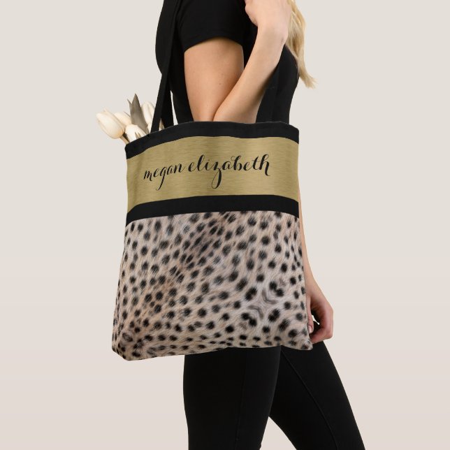 Bolsa Tote Cheetah Spots (Close Up)