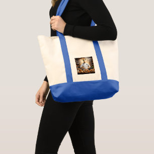 Bolsa Tote "Chef de pastelaria Girafa: Alcançando novas altur