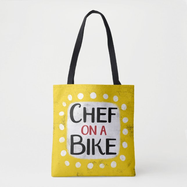 Bolsa Tote Chef Em Um Saco De Bicicleta (Frente)