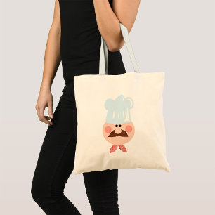 Bolsa Tote Chef Italiano com Bigode e Chapéu