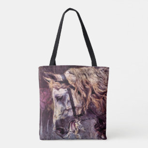 Bolsa Tote Chefe de Cavalo de Giovanni Boldini, Arte Vintage