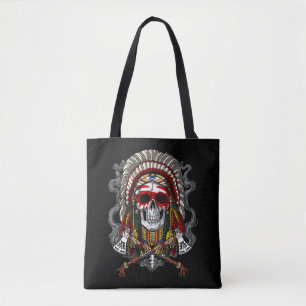 Bolsa Tote Chefe de Headdress Indígena Nativo Americano