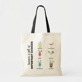 Bolsa Tote Cheio de escolhas importantes: Cocktails de Verão