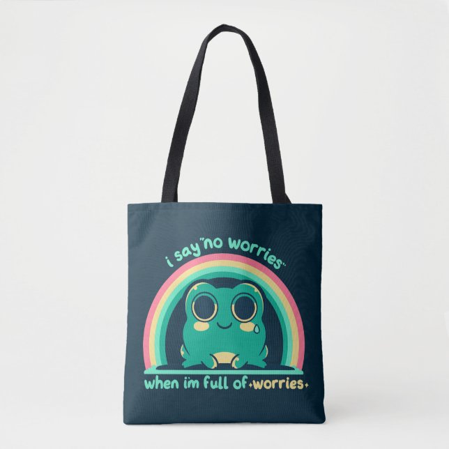 Bolsa Tote Cheio de Preocupações (Frente)