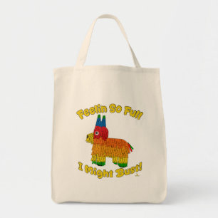 Bolsa Tote Cheio Engraçado Festa de Cartoon Pinata Hora de Jo