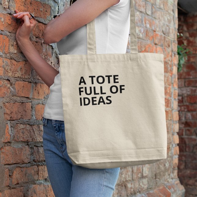 Bolsa Tote Cheio Mínimo Moderno DAS IDEIAS Mãe Tote Bag (full of great ideas)