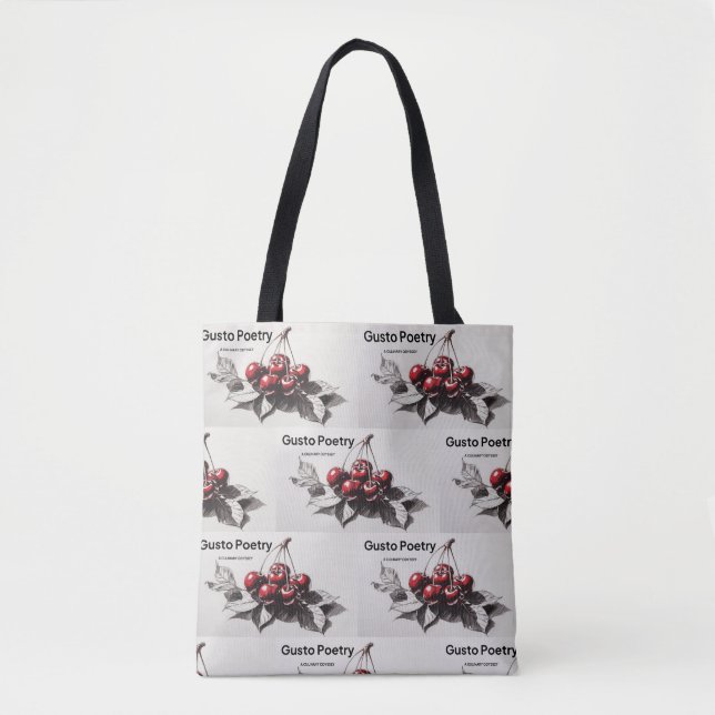 Bolsa Tote Cherries Gusto Poetry (Frente)