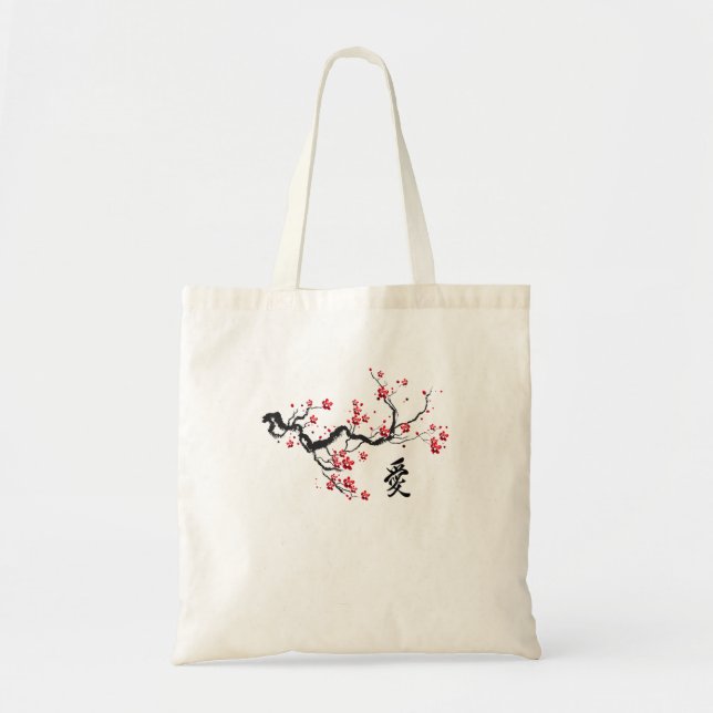 Bolsa Tote Cherry Blossom - Cultura Japonesa Graphica (Frente)