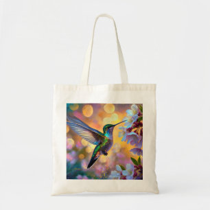 Bolsa Tote Cherry Blossom Fantasy Hummingbird
