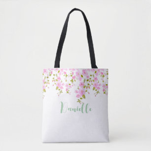Bolsa Tote Cherry Blossom Floral Design Personalizado