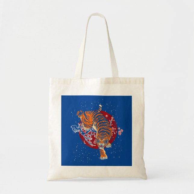 Bolsa Tote Cherry Blossom Tiger (Frente)
