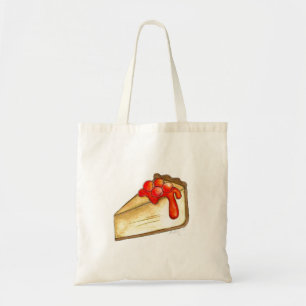 Bolsa Tote Cherry Cheesecake NYC Foodie Dessert Tote Bag