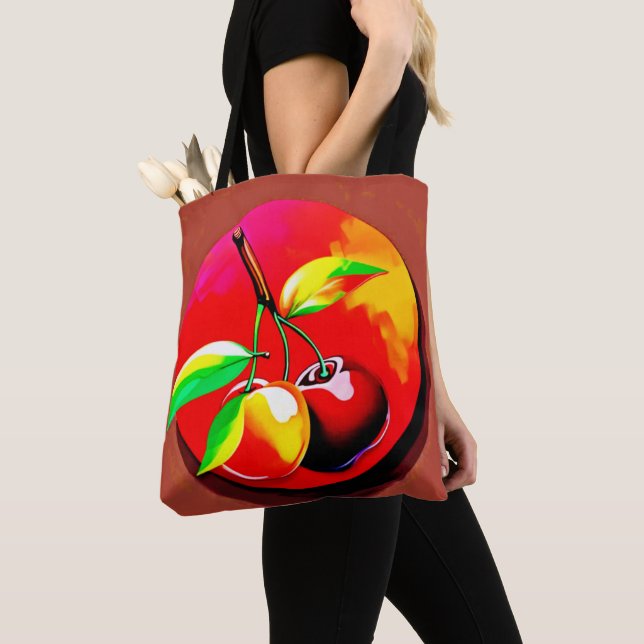 Bolsa Tote Cherry Duo vibrante (Close Up)