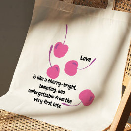 Bolsa Tote Cherry Love – Pop Art Cherries - Valentine’s Day