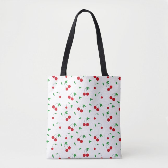 Bolsa Tote Cherry Pattern Easy Cherry Drary Art Cher (Frente)