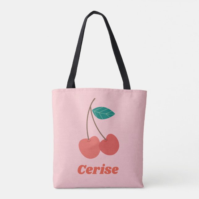 Bolsa Tote Cherry Pink (Verso)