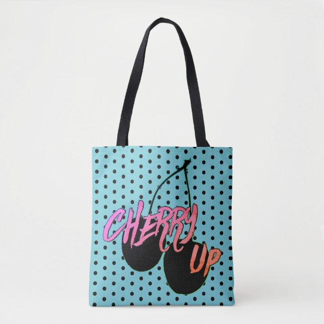 Bolsa Tote Cherry Up nas Bolinhas (Frente)