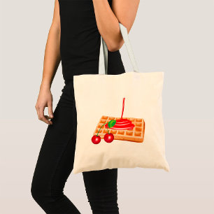 Bolsa Tote Cherry Waffles Tote Bag