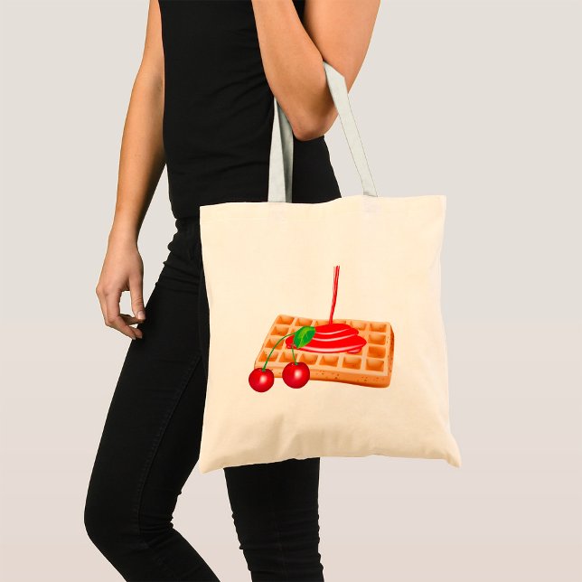 Bolsa Tote Cherry Waffles Tote Bag (Criador carregado)