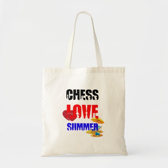Bolsa Tote Chess Love Summer (Frente)