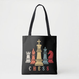 Bolsa Tote Chess Lover  Presente do Xadrez Set Checkmate