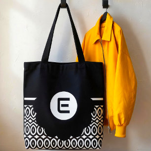 Bolsa Tote Chevron e Lágrima Bicolor