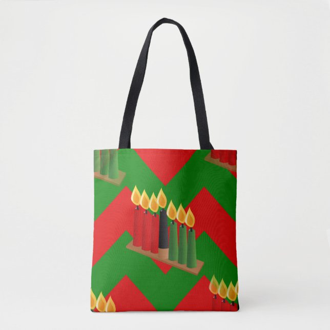 Bolsa Tote chevron kwanzaa (Frente)