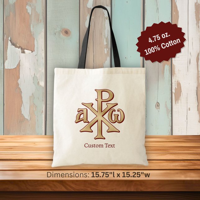 Bolsa Tote Chi Rho Christograma (Criador carregado)