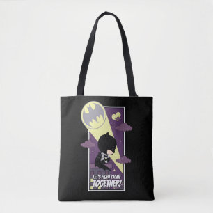 Bolsa Tote Chibi Batman - Combate ao Crime de Vamos