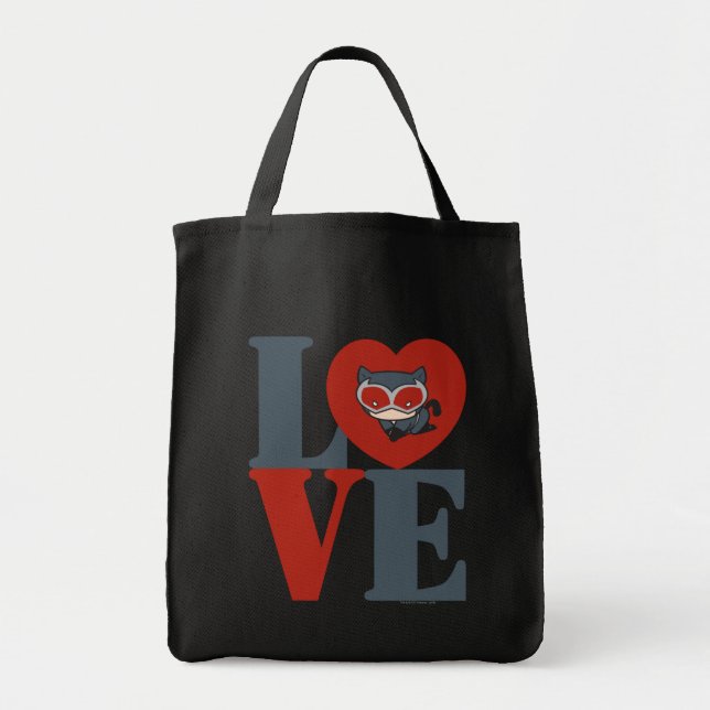 Bolsa Tote Chibi CatWomen LOVE (Frente)