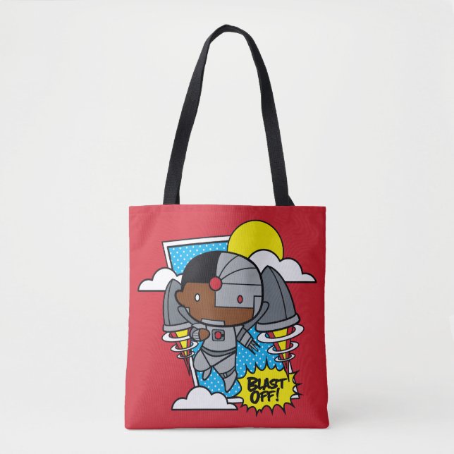 Bolsa Tote Chibi Cyborg Desliga! (Frente)
