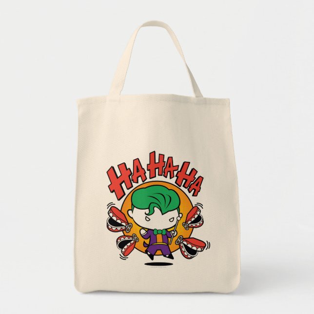 Bolsa Tote Chibi Joker Com Dentes De Brinquedo (Frente)
