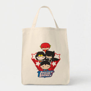 Bolsa Tote Chibi Justice League of America Stars