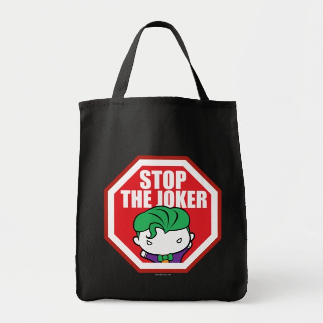 Bolsa Tote Chibi - Sinal "Stop The Joker" (Frente)