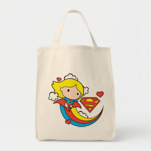 Bolsa Tote Chibi Supergirl Flying Rainbow